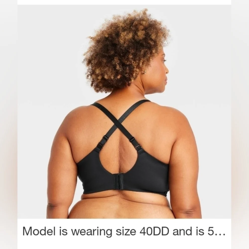 Auden Women's Wirefree Absorbent Nursing Bra Black Molded Wireless Adjustable